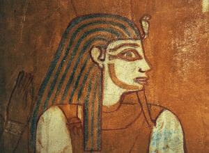 Depiction of Geb, detail of a wall painting, Tomb of Baenentyu, Bahariya Oasis, Egypt. Egyptian civilisation, Saite Period, Dynasty XXVI.